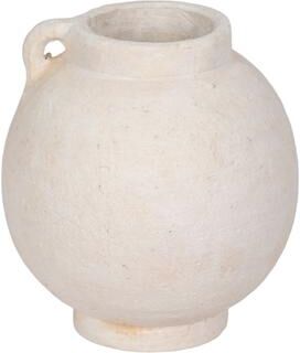 Sagebrook Home Handcrafted Terracotta Pottery Round Vase Modern Visual Interest
