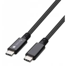 EFB ICOC-MUSB40-CMCM08 USB4 Gen.3 Kabel Stecker Typ-C - Stecker USB Typ-C Schwarz 0,8 m ICOCMUSB40CMCM08