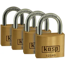 Messingschloss Premium - Viererpack