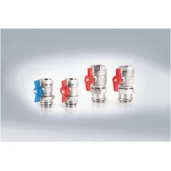 Magni OUTDOOR LIVING Verteiler-Anschluss-Set Durchgang für PUR-Therm Verteiler vernickelt, O-Ring dichten, Zubehör Heizen
