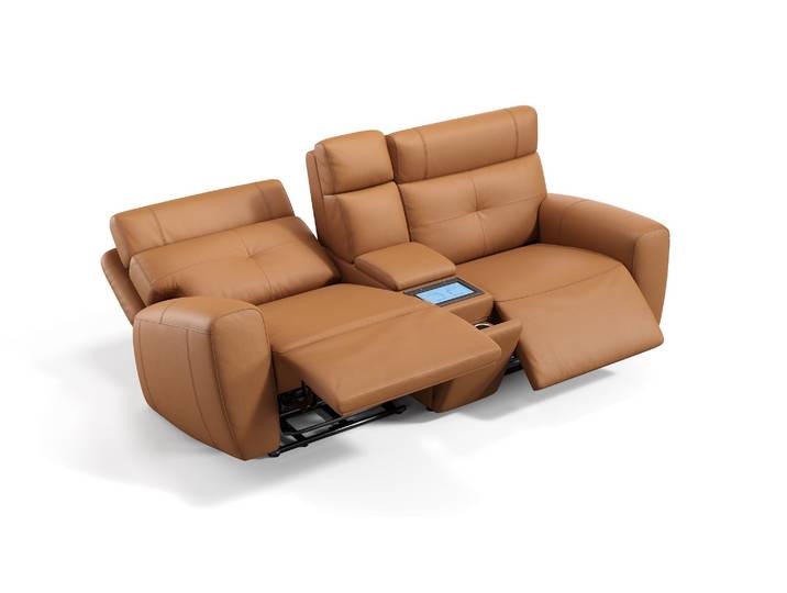 Ledersofa LEVANTO 2er Leder Heimkinosessel Ledercouch Kinosofa Sitzheizung Funktionssofa