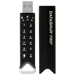 iStorage Datashur Pro2 (64 GB, USB-A), USB Stick, Schwarz