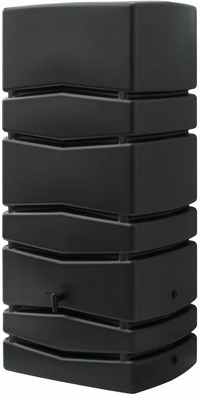 Récupérateur d'eau forme murale Nature - 650L - Anthracite