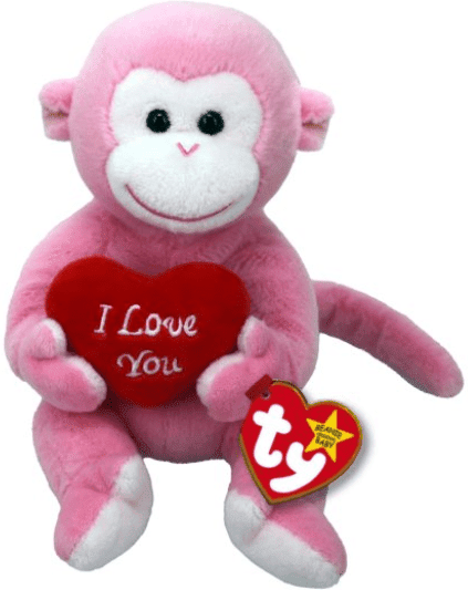Ty Original Beanie Babies - Cherub Monkey II for Babies - Soft Plush Toy - Suitable from Birth (0+)
