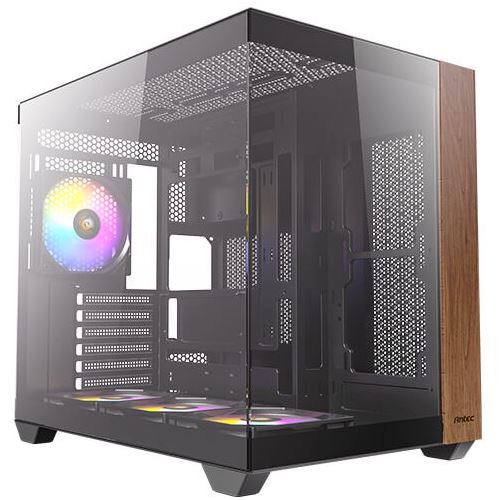 Antec CX800 Wood ARGB Midi Tower ohne Netzteil schwarz/braun
