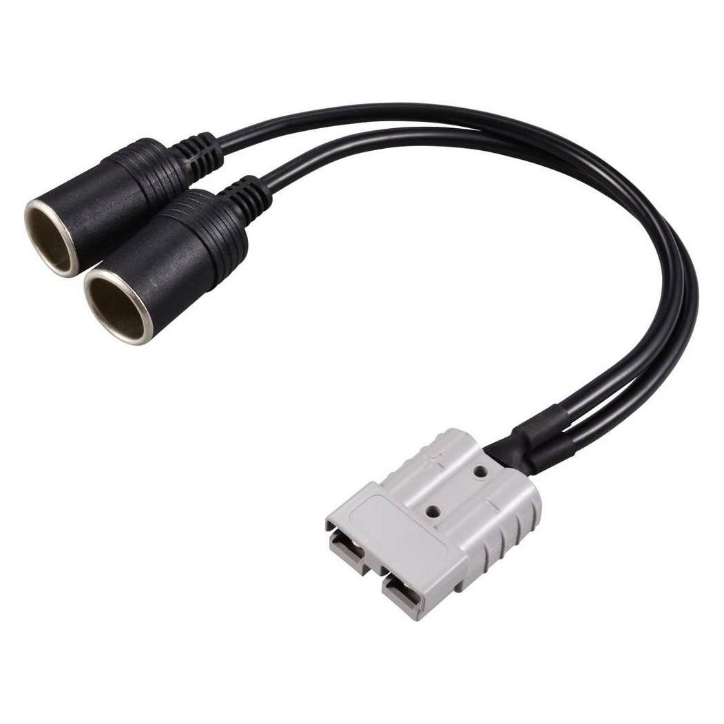 Tru Components Hochstrom Batteriesteckverbinder auf 2x KFZ Zigarettenanzünder-Buchse TC-1219570 (TC-12195700)