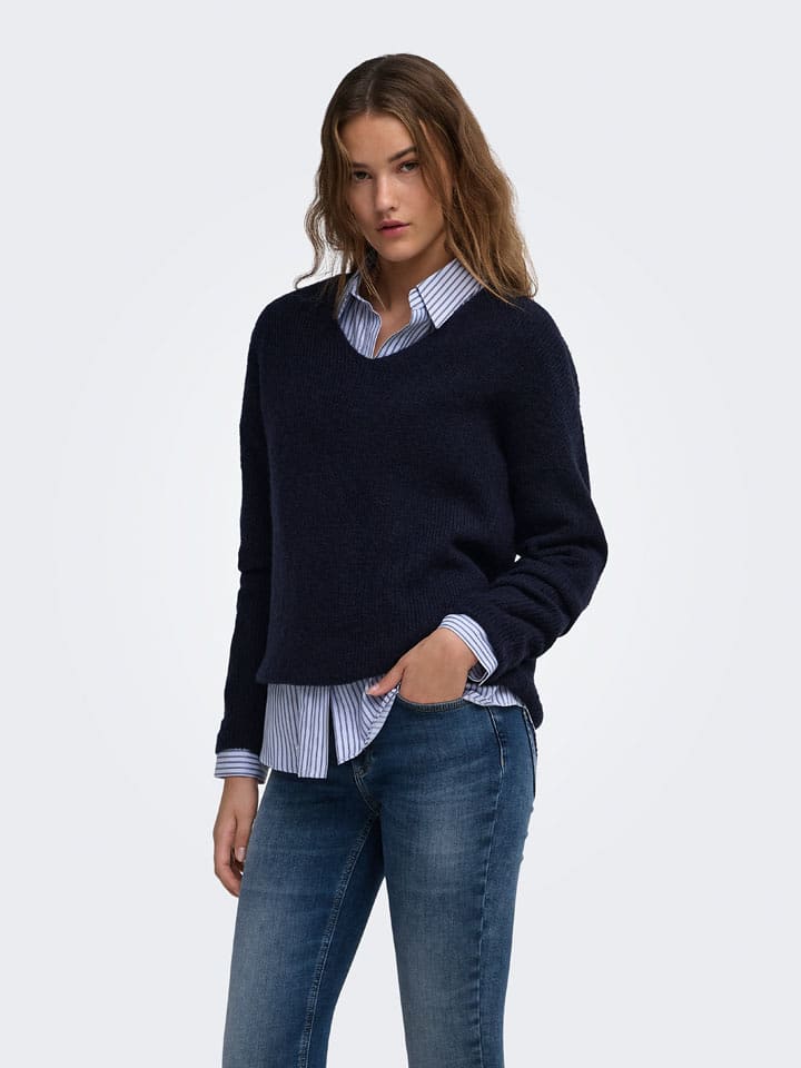 ONLY Pullover in Dunkelblau - L