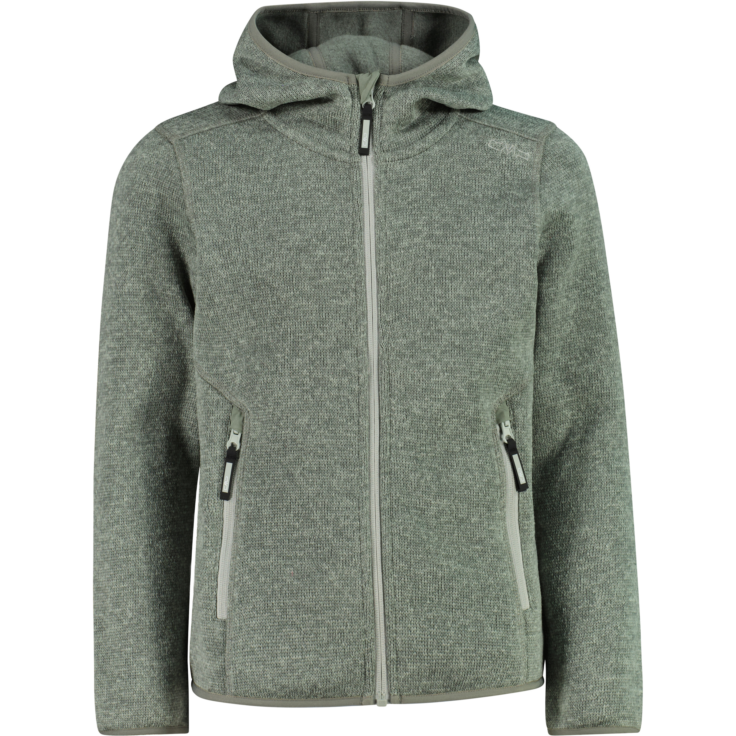 CMP Strick Fleece Kinder Fleecejacke gruen Größe 140 Trekking Atmungsaktiv