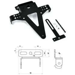 Progress Line, Kennzeichenhalter, Kennzeichenhalter Uni Typ7 Sw Verst (Universal)