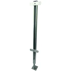 PITZL Geländerstützen C-Profil mit Isolierungsüberbrückung in zinip, Höhe 800 mm, incl. zwei Alu-Dur