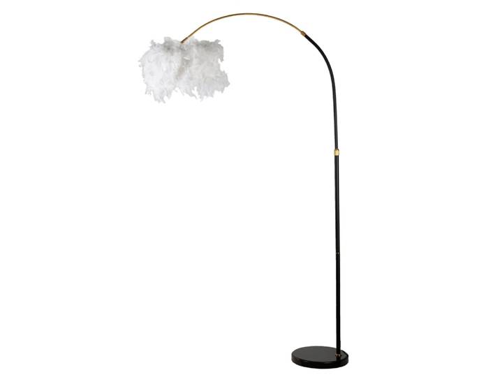 Lampadaire à plumes blanches 100x150-180 cm