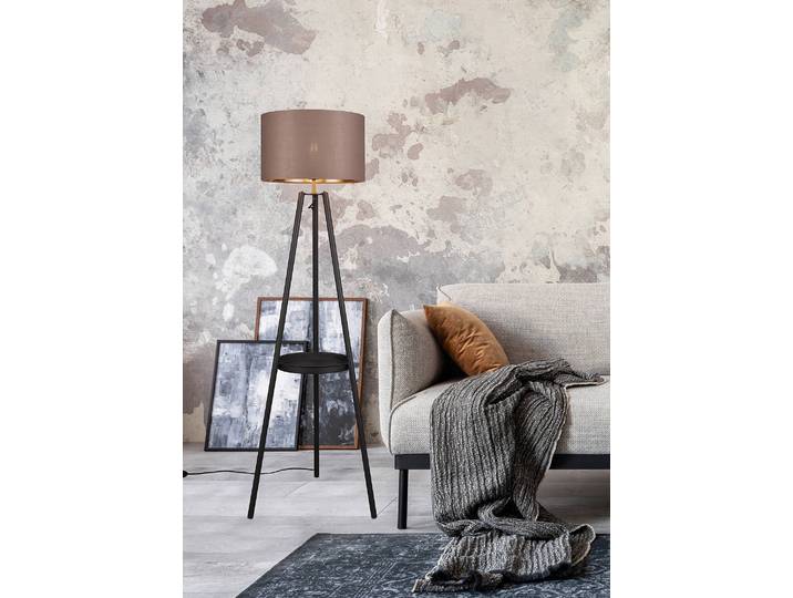 Stehleuchte 57 x 153 x 57cm Braun/Kaffeebraun Webstoff E27