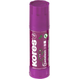 Kores Klebestift Chameleon, K16501, 15g, lösungsmittelfrei, von violett zu klar, 1 Stück