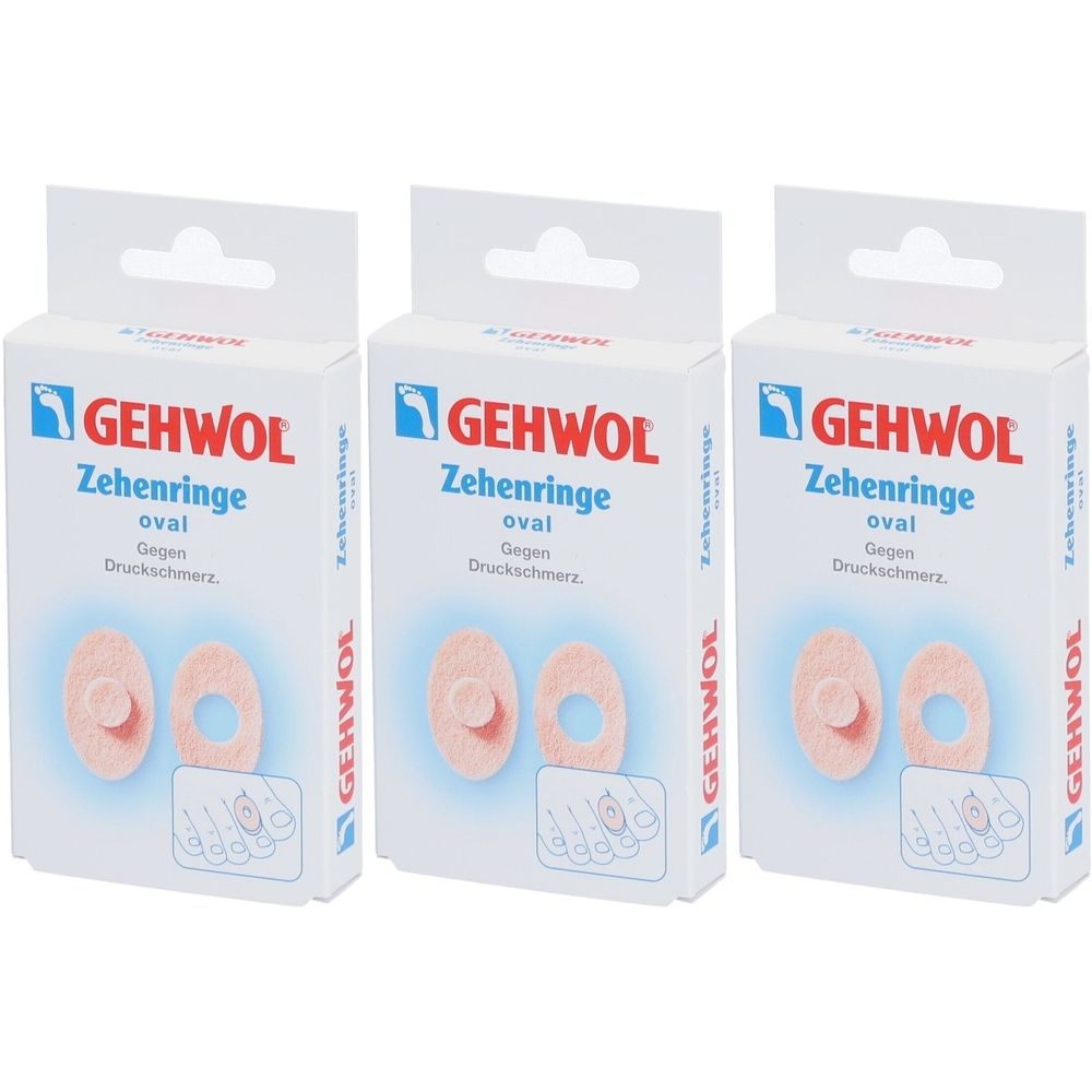 Gehwol Zehenring Oval x3 3x9 St