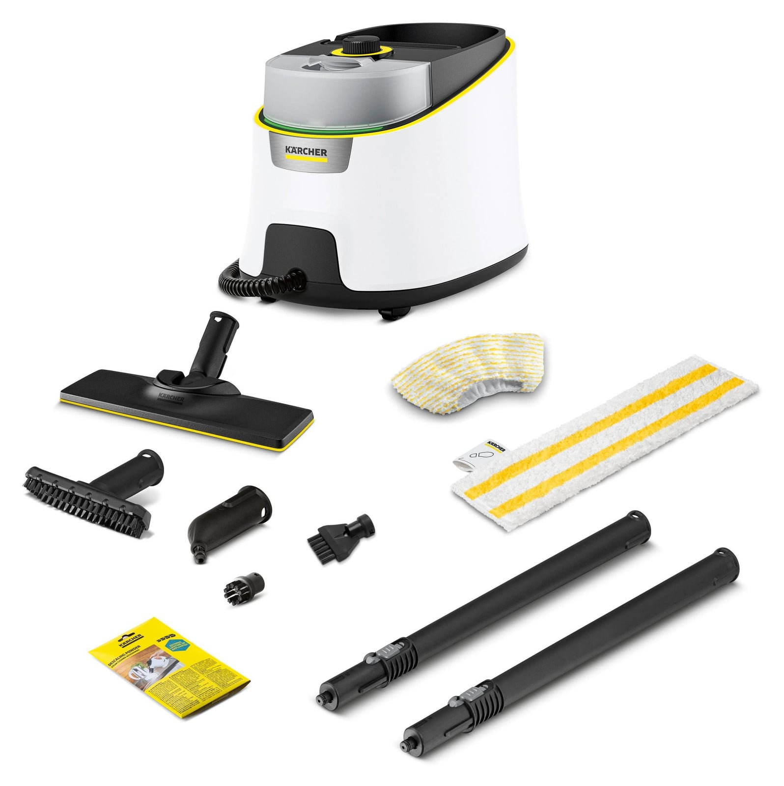 Kärcher Stoomreiniger SC 4 Deluxe EasyFix wit/zwart 2.250 watt met EasyFix vloerreinigingsset