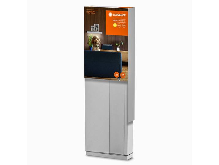 LEDVANCE Wandleuchte Linear, weiß / opal, für Badezimmer, Aluminium, Modern