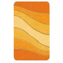 Kleine Wolke Badteppich Ocean 60 x 100 cm Polyacryl Orange Safran