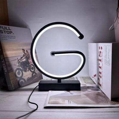 Inspire Select Modern Spiral LED Table Lamp 3 Color Touch Dimmable Bedside & Desk Light letter G 3 Colors