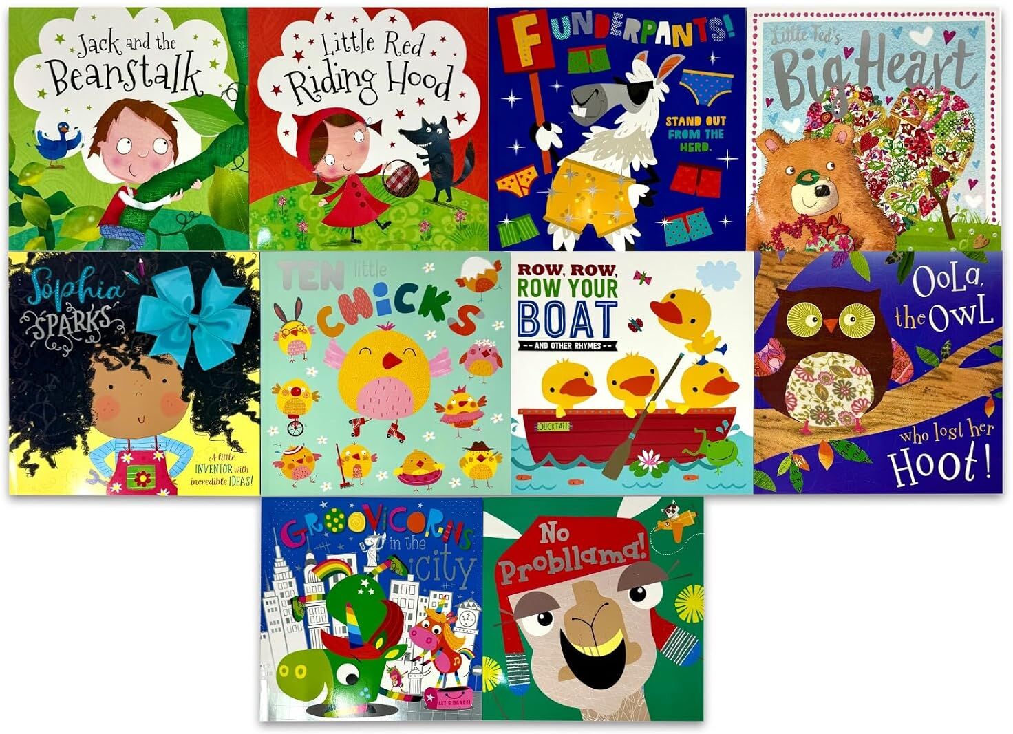 Make Believe Ideas Fairy Tales & Nursery Rhymes 10 Books Collection Set - Various Authors - Paperback - Ages 3-7 - Little Red Riding Hood, Jack and the Beanstalk & More