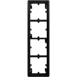Gira Einbaurahmen 4-fach schwarz Kunststoff F200 377100