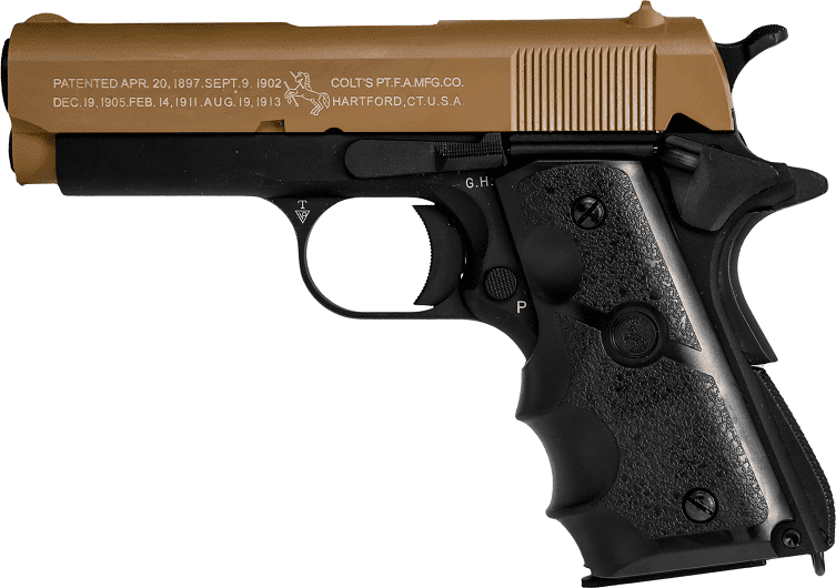 Cybergun Colt 1911 Defender GBB - Tan/Svart
