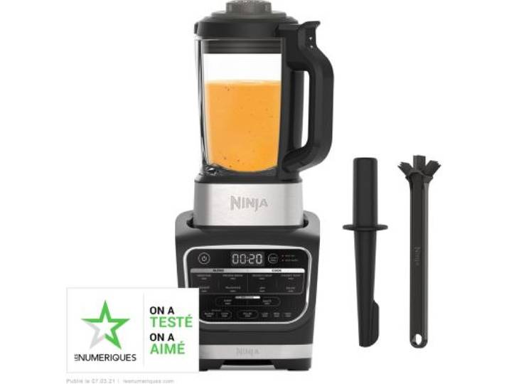 Ninja - Blender Chauffant Foodi 2-En-1 Hb150eu- Bol Verre Thermoresist - 1.7l