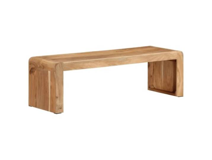 Helloshop26 TV-Bank, rustikaler Bauernhof-Stil, 110 x 33 x 33 cm, Akazienholz, massiv, 02_0047126