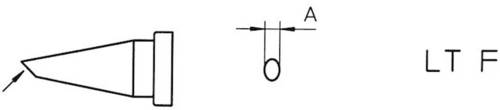 Weller LT-F Lötspitze Rundform, abgeschrägt Spitzen-Größe 1.2mm Inhalt 1St.