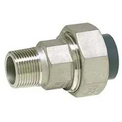 PVC-U/V2A Rohrverschraubung 25 mm x 3/4" AG