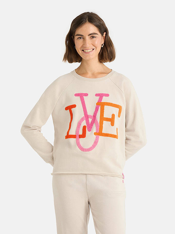 LIEBLINGSSTÜCK Sweatshirt "Birdie" in Beige - L