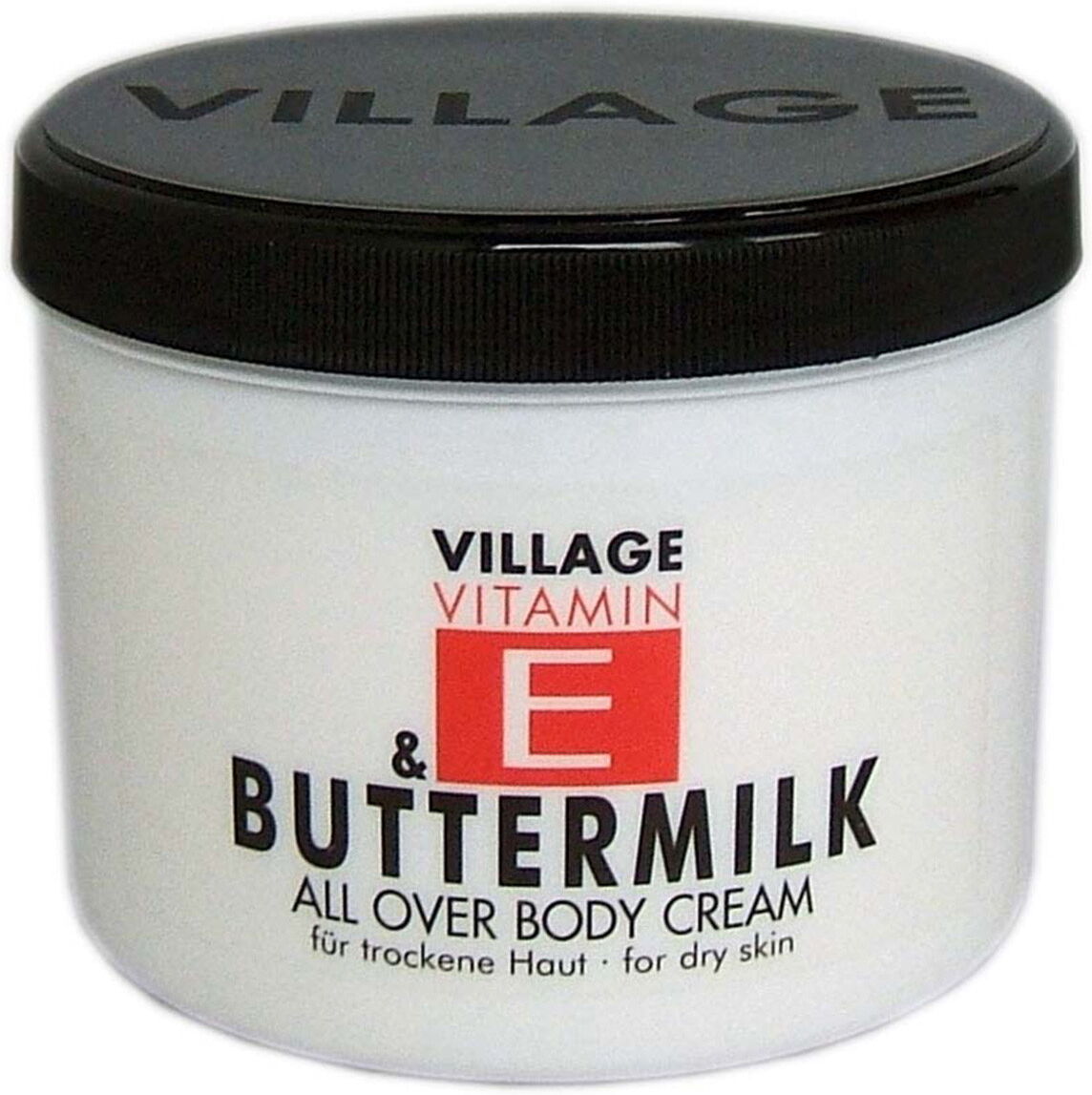 500ml Village Vitamin E Buttermilk All Over Body Cream