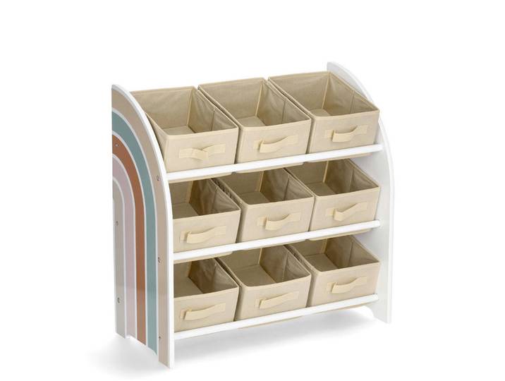 Zeller Present Kinderregal Rainbow, Weiß, Beige, Regenbogen, 65x30x64 cm, Babymöbel & Kindermöbel, Babyzimmer, Babyregale & Kinderregale