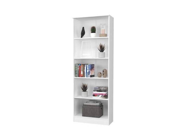 Bibliothèque haaus Flint 4 étagères Blanc 70 x 32 x 196 cm
