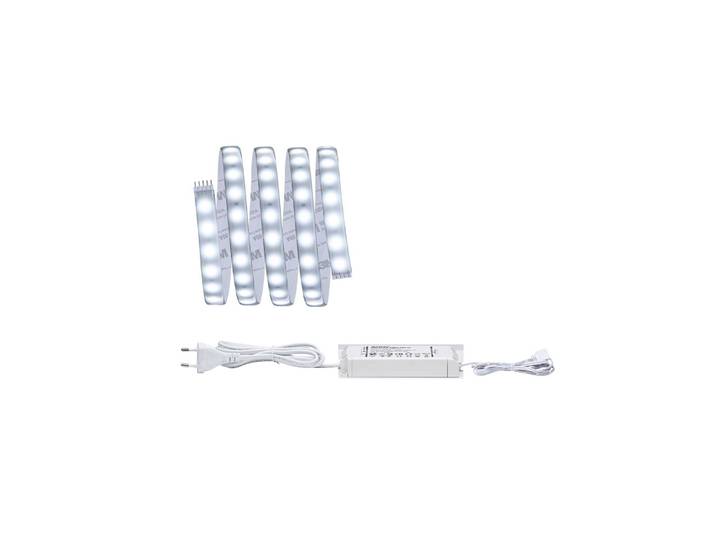 Paulmann MaxLED 500 basisset IP44 1,5m daglicht MaxLED, dimbaar, alu / grijs / zink, Woon-/ Eetkamer, Kunststof