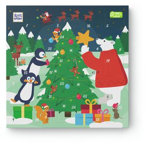 Ritter-Sport Adventskalender Quadrat, 18 Mini-Täfelchen und 6 Schokowürfel, 347g
