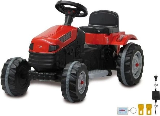 Ride-on Traktor Strong Bull, Kinderfahrzeug rot, 6V
