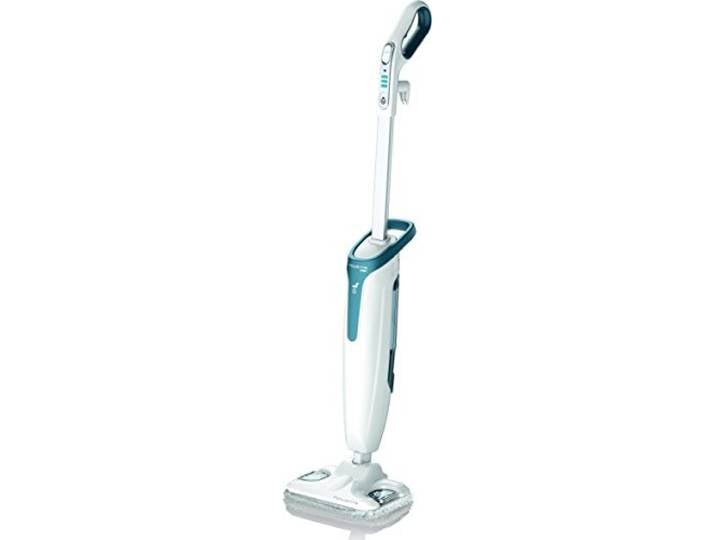Rowenta - Balai Nettoyeur Vapeur Steam Power - Blanc Élimine 99.9% des bactéries sans produits chimiques - Nettoyeurs vapeur et polisseuses sol pour carrelage - Tapis et parquet