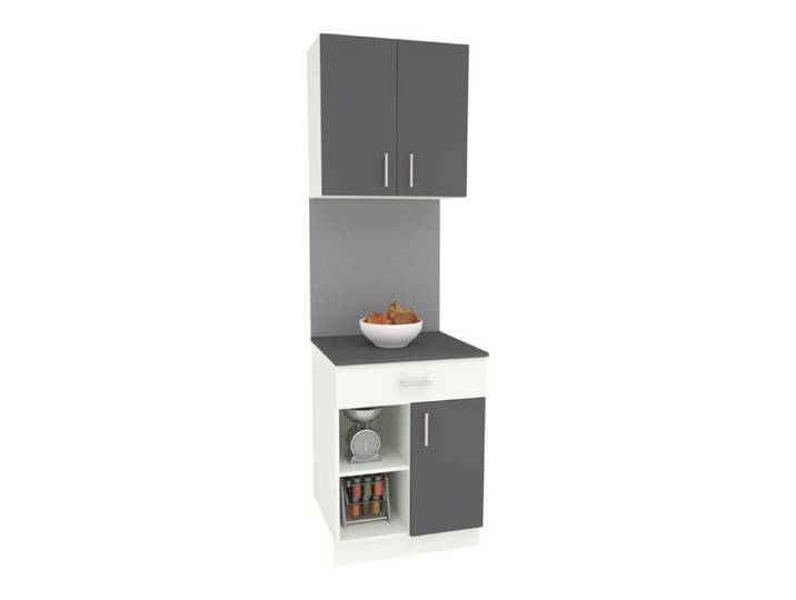 Set Cuisine Berna haaus Anthracite/Blanc L 60 cm