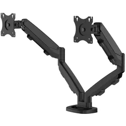 Fellowes Monitorarm (Tisch, 8 kg), Monitor Halterung, Schwarz