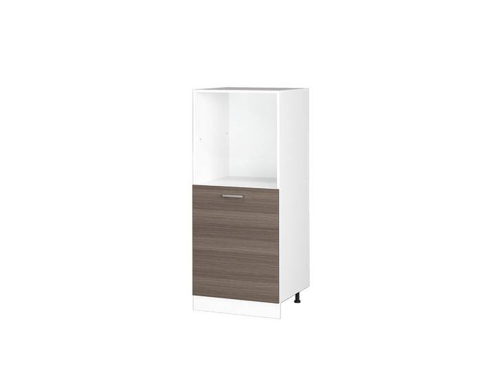 Vicco Herdumbauschrank R-Line Edelgrau 60 cm, Grau, Weiß, Holzwerkstoff, 2 Fächer, Rechteckig, 60x143x57 cm, Küchen, Küchenmöbel, Küchenschränke, Geräteumbauschrank