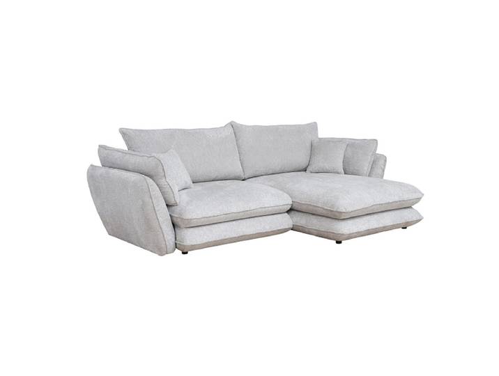 Ecksofa PLAY Stoff hellgrau