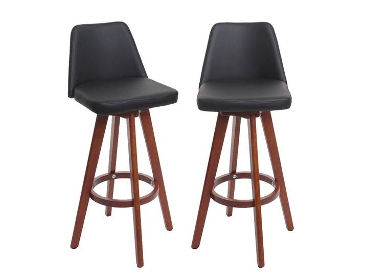 BARHOCKER 2-ER SET Schwarz 2er-Set