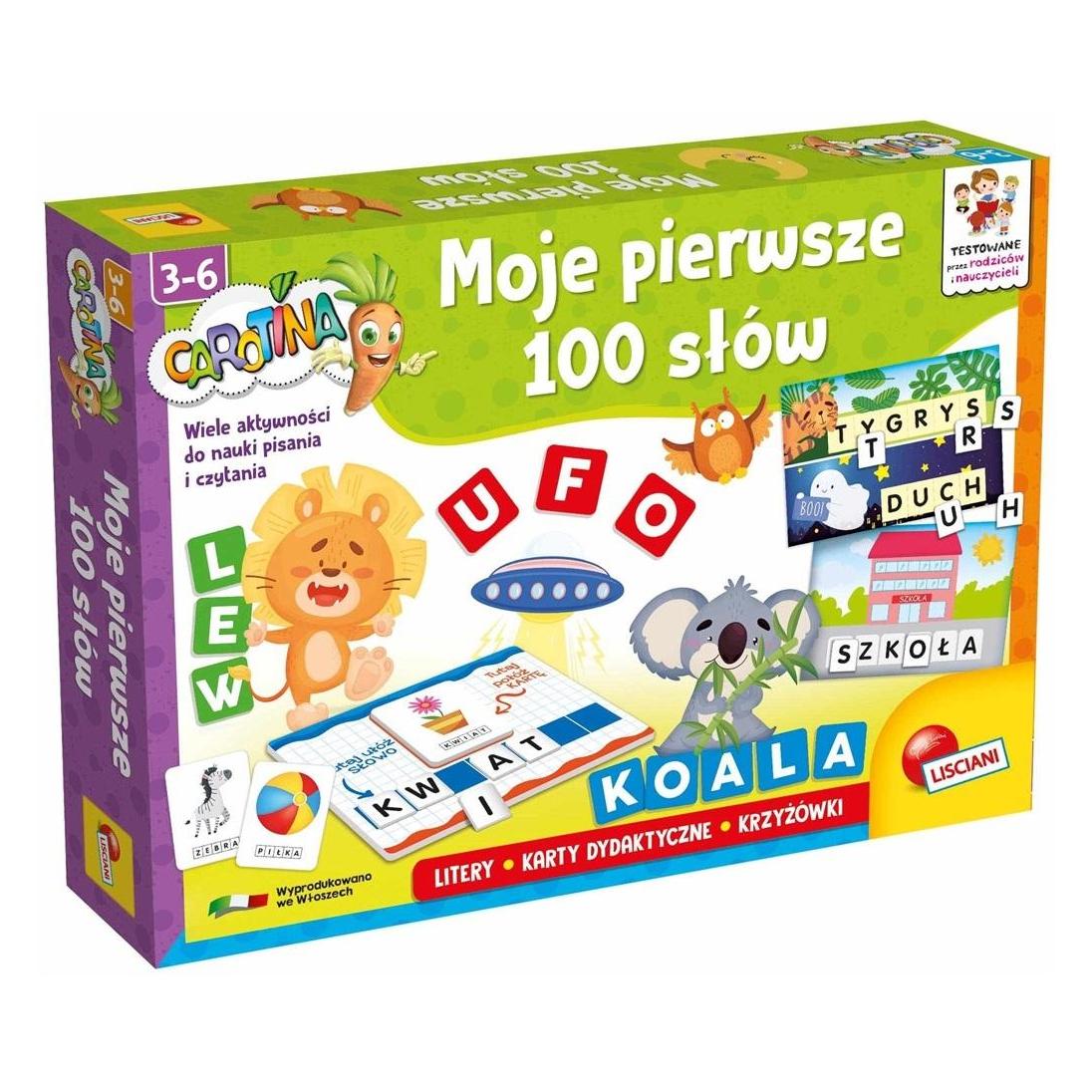 Lisciani Carotina-Lernset Meine ersten 100 Wörter (Polnisch) (304-PL100453)