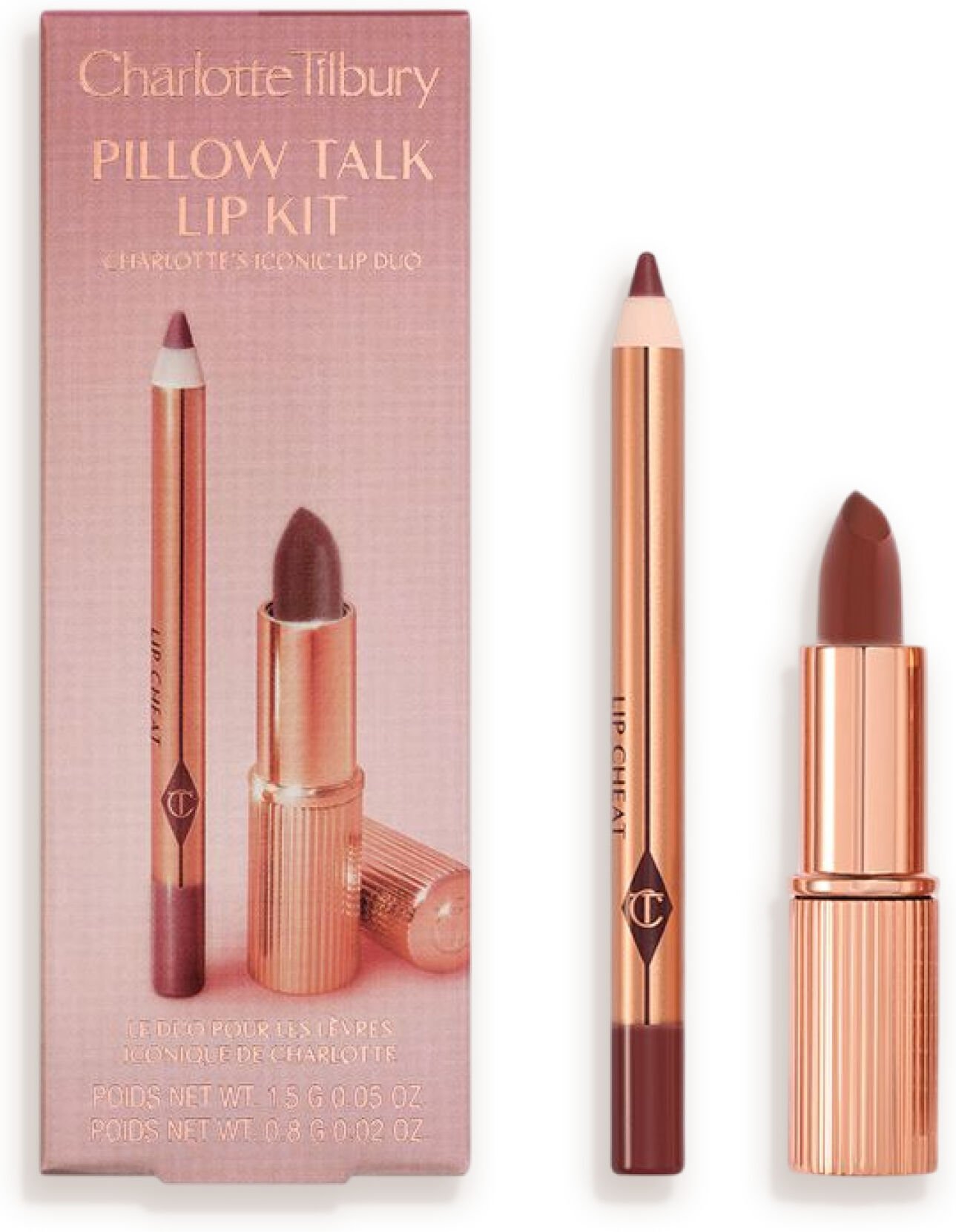 Mini Pillow Talk Lip Kit - Pillow Talk Deep Charlotte Tilbury 318 Mini Pillow Talk Lip Kit Size: