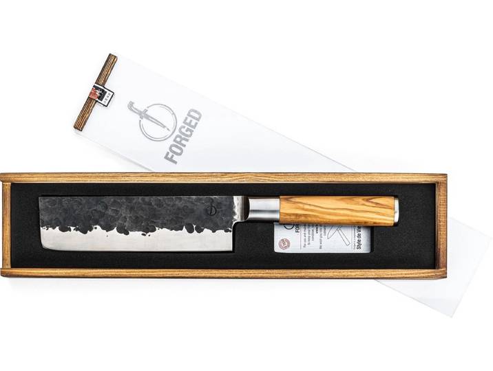 Forged Olive Hakbijl 17cm - Olijfhout - In Houten Giftbox