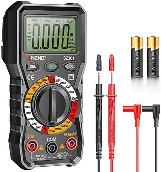 Digitale Multimeter voor AC/DC Stroom, Spanning, Weerstand, Diodes en Continuïteit