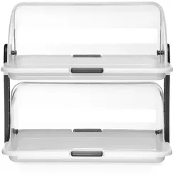 HENDI Rolltop-Display - doppelt, 465x310x(H)410mm