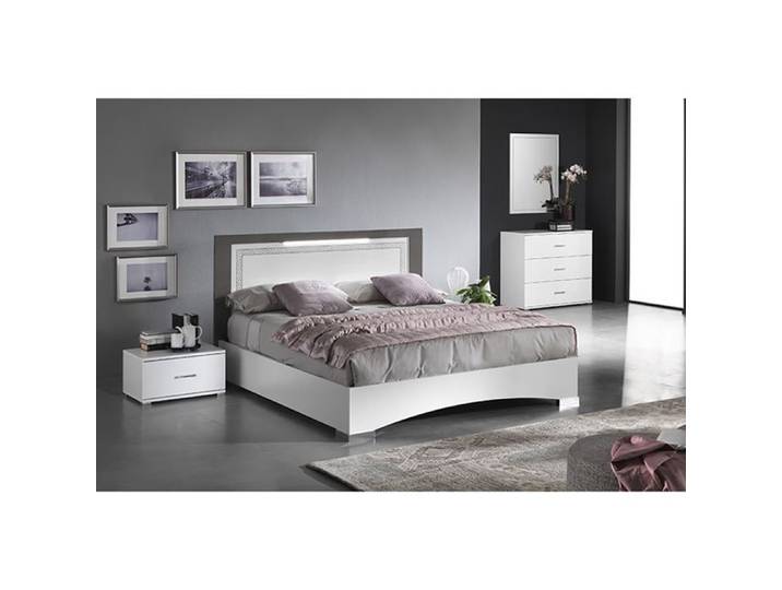 FADILY - Chambre 140x190cm avec Commode et Chevets