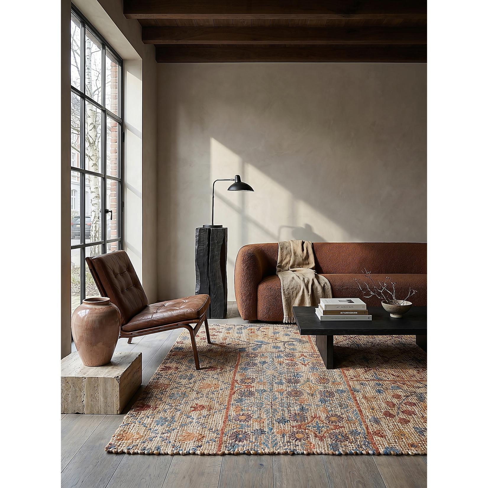 Jute-Teppich Boho Natur-Blau 160 x 230 cm - AVILL Kadima Design