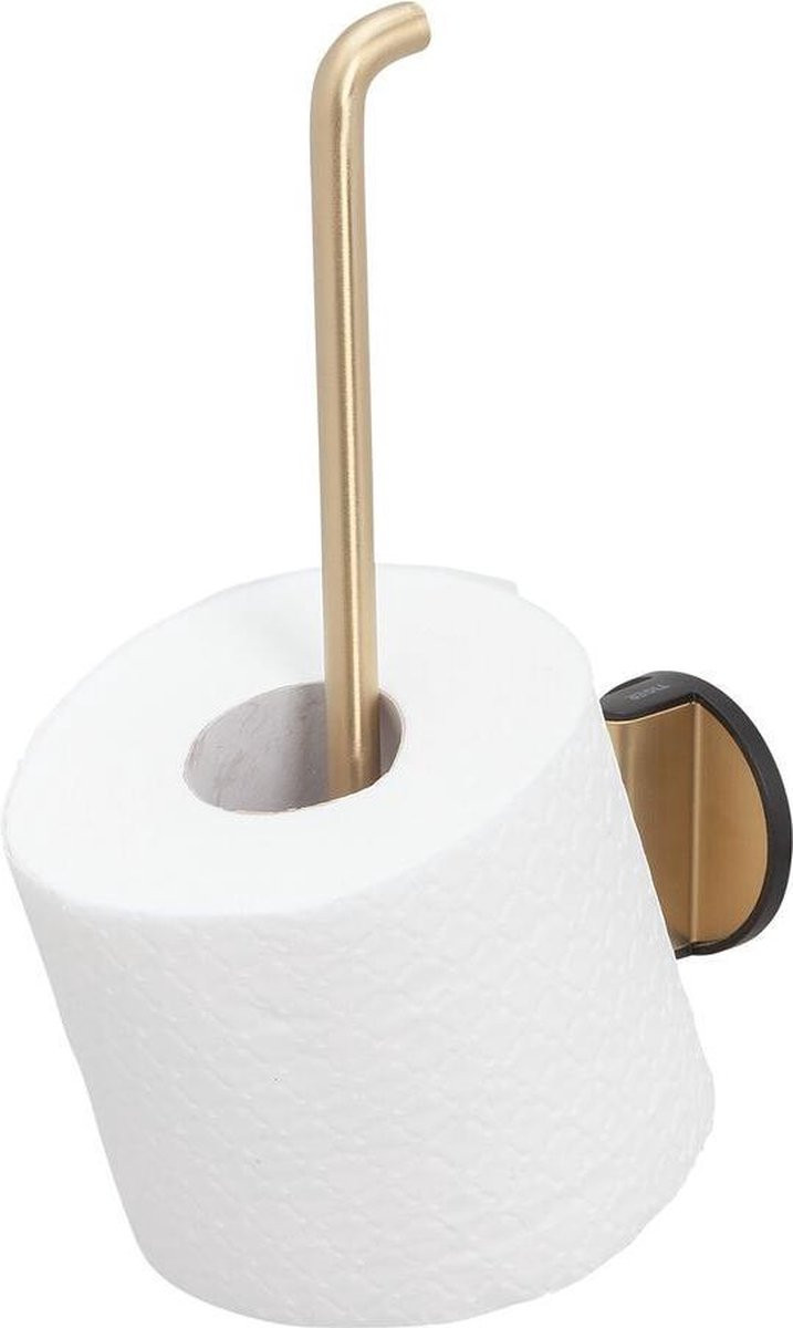 Tiger Tune Reserverolhouder - Zelfklevend met 3M tape - Goud geborsteld / Zwart
